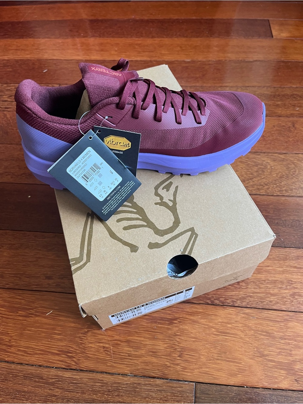 Arc'teryx Women's Trail Shoe - Burgundy and Purple - Picture 2 of 4